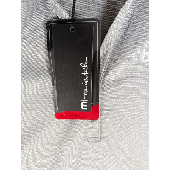 NEW Travis Mathew Polo Shirt Womens Medium Gray Pure Coto Performance Stretch - Picture 10 of 16